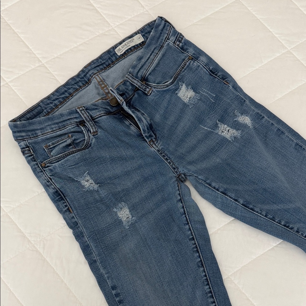 BlankNYC Distressed Skinny Jeans